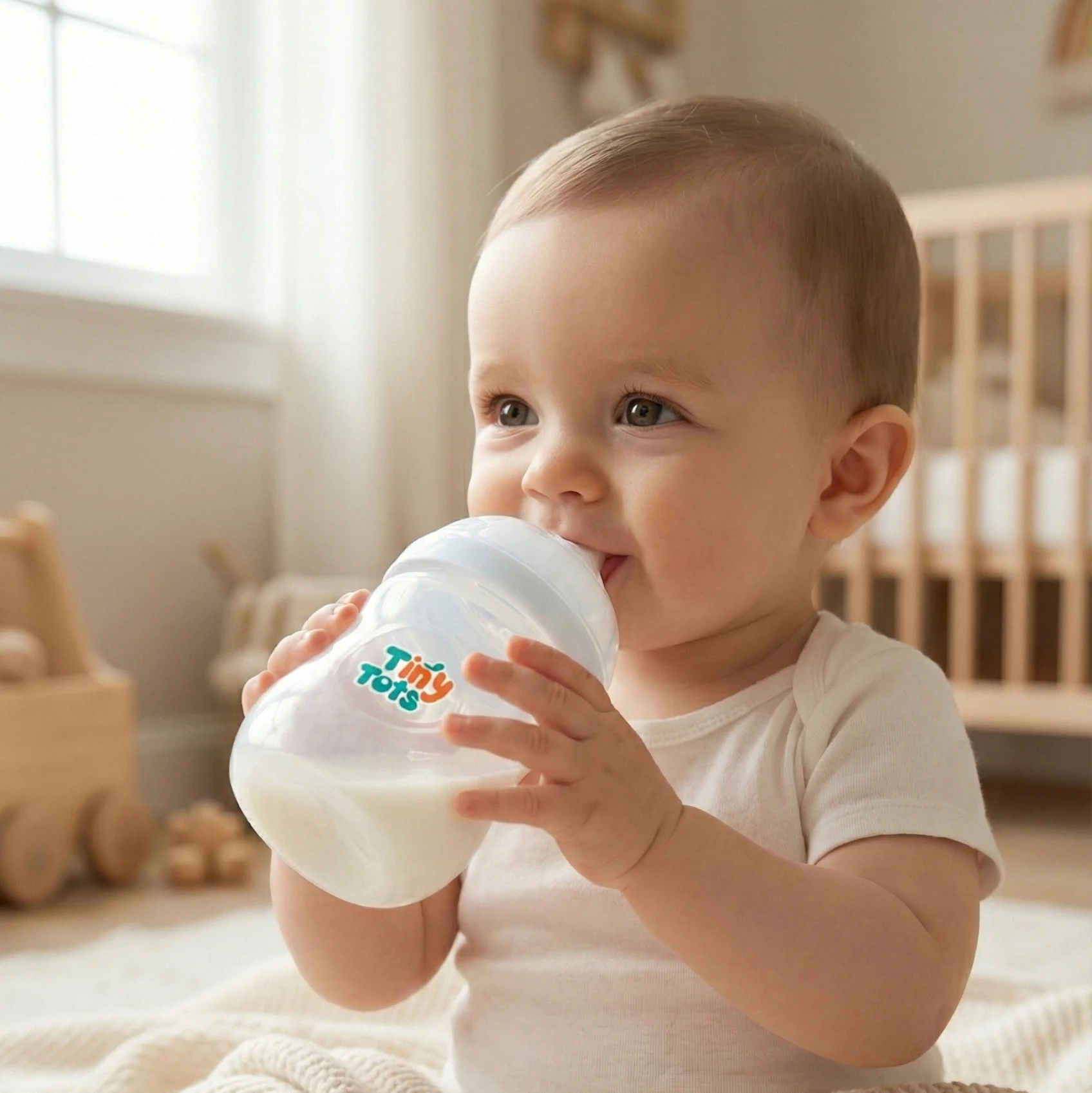 Tiny Tots Baby Feeding Bottle - 150ML (BPA-Free) - Image 2