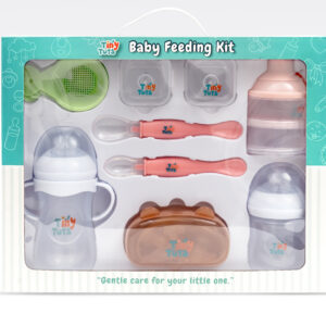 Tiny Tots Premium Feeding Kit (10-Pieces, BPA-free, Anti-Colic)
