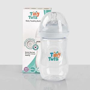 Tiny Tots Baby Feeding Bottle M – 240ML (3+ Months, Anti-Colic, BPA-Free)