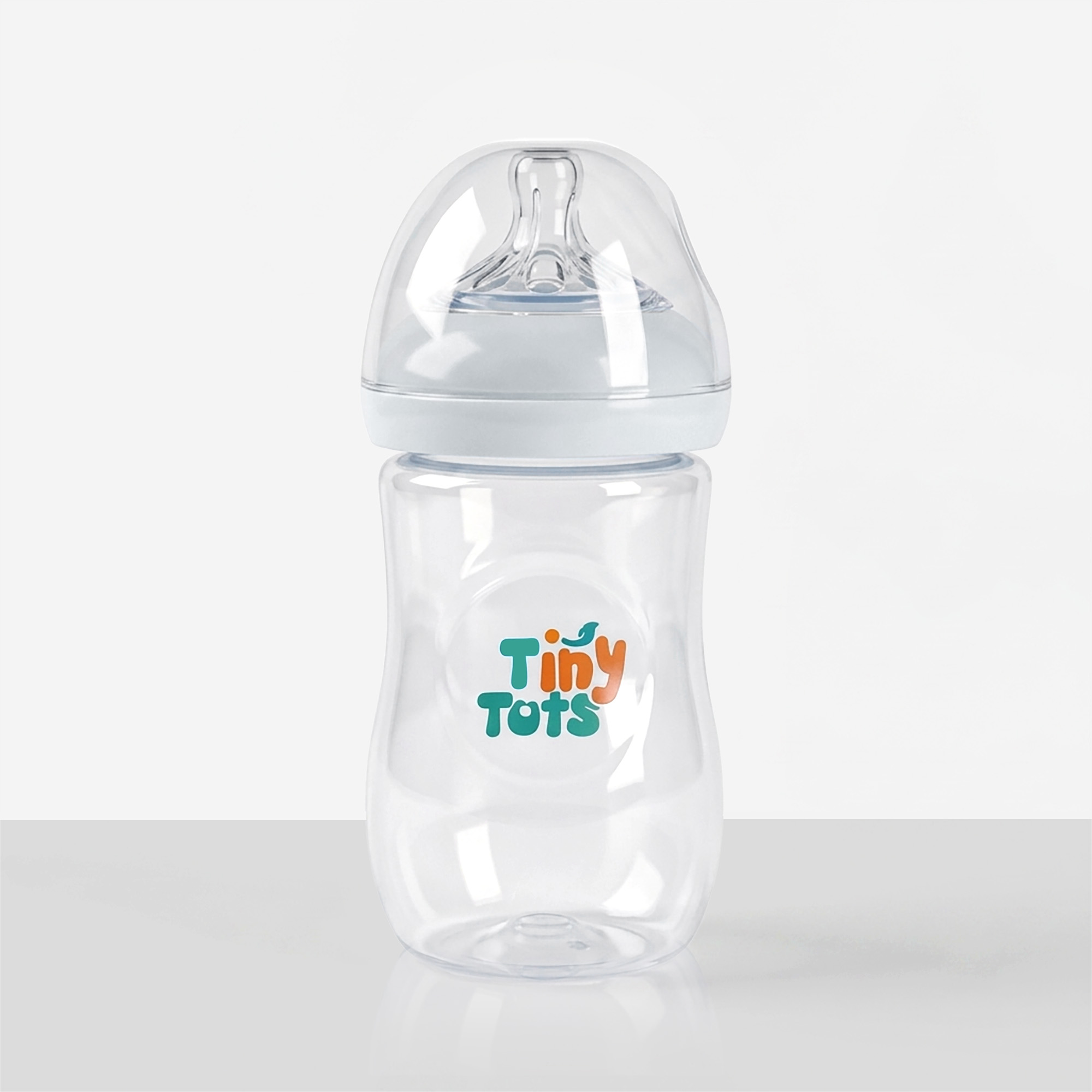 Tiny Tots Baby Feeding Bottle M – 240ML (3+ Months, Anti-Colic, BPA-Free) - Image 2